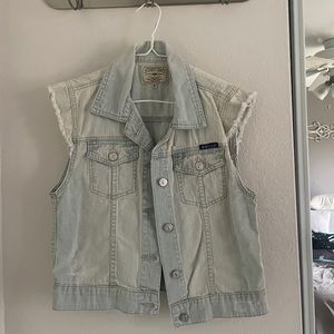 Just USA light jean vest size S
